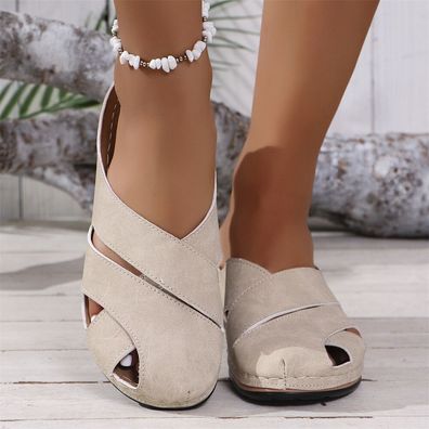 Damen Pantoletten Sandalen Hausschuhe Freizeit Slip On Schuhe Slipper Sommer