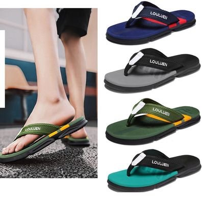 Flache Schuhe Herren Hausschuhe Zehentrenner Sandalen Badelatschen Pantoffeln