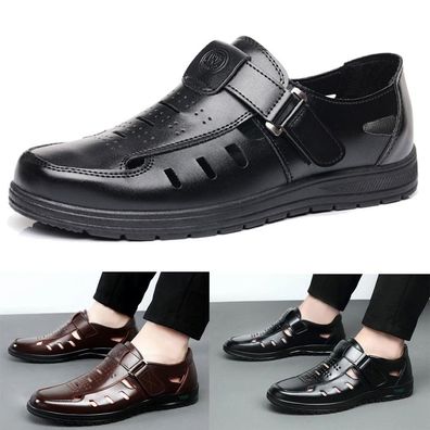 Herren Slipper Sandalen Halbschuhe Freizeitschuhe Sommer Kunstleder MannerSchuhe