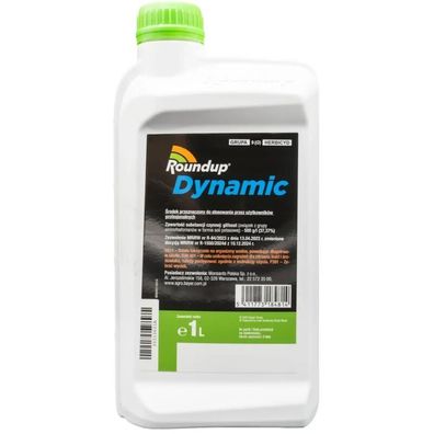 Roundup Dynamic 1L Unkrautvernichter Konzentrat Garten Rasen Total