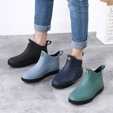 Herren Regenstiefel Gummistiefel Gefuttert Stiefel Arbeite Kuche Garten Schuhe