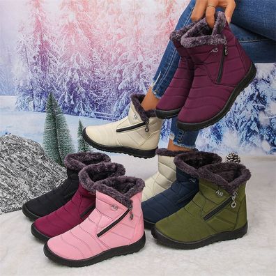 Damen Winter Traillaufschuhe Winterschuhe Barfubschuhe Sneaker Freizeit Stiefel