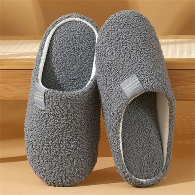 Damen Warme Hausschuhe Memory Foam Plusch Pantoffeln Herren Slippers Rutschfeste