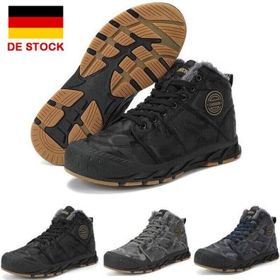 Winterschuhe Herren Gefuttert Warme Winterstiefel Stiefeletten Schneestiefel
