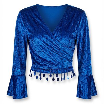 Jasmine Top blau Orient