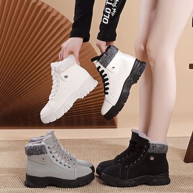 Damen Stiefeletten warm gefuttert Stiefel Winter Boots Schuhe Winterstiefel NEU