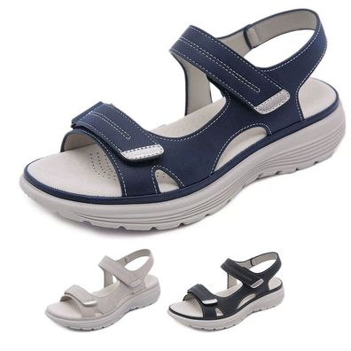Damen Casual Orthopadische Keil Sommer Sandalen Wandern Slingback Schuhe