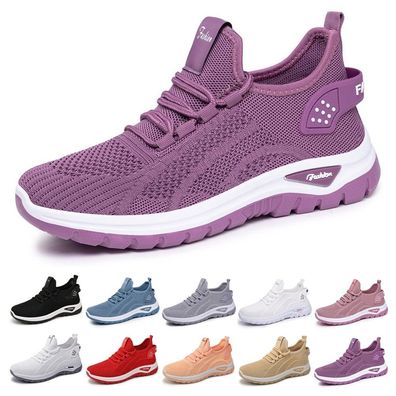 Laufschuhe Damen Atmungsaktiv Sneaker Leichtgewichts Turnschuhe Freizeitschuhe