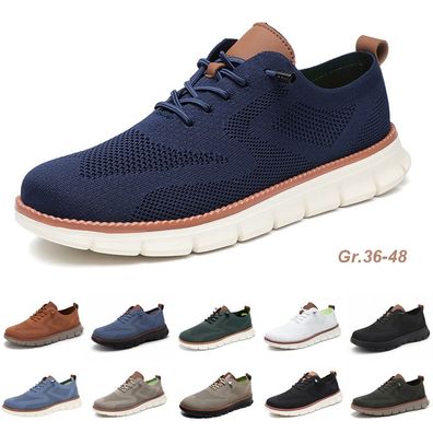 Herren Casual Halbschuhe Atmungsaktiv Manner Turnschuhe Mesh Gestrickter Sneaker
