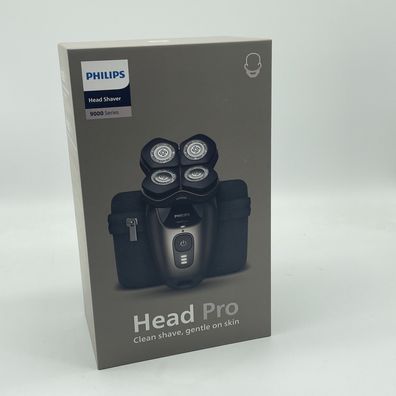 Philips Head Shaver Pro 9000 HS9980/15 Glatzenrasierer mit Deluxe-Zubehör