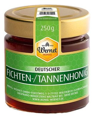 Honig Wernet Fichten-/Tannenhonig aus Deutschland 250g