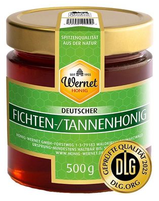 Honig Wernet Fichten-/Tannenhonig aus Deutschland 500g
