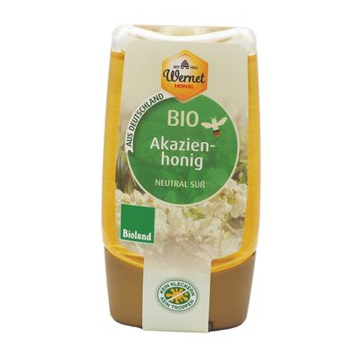 Honig Wernet Bioland Akazienhonig aus Deutschland 250g Spenderflasche