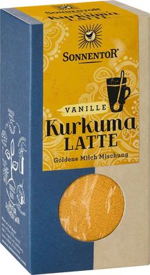 6x Sonnentor Kurkuma Latte Vanille, Packung 60g