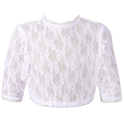 Kinder Dirndlbluse weiß Isar-Trachten - Größe: 122