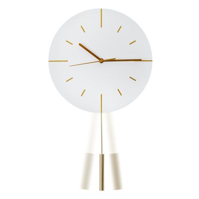 Platinet runde Wanduhr Dämmerung mit geräuschlosem Uhrwerk Quarzmechanismus
