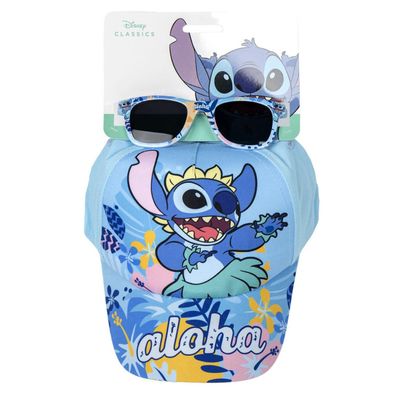 Disney Stitch Kinder-Set – Cap & Sonnenbrille 53 cm mit UV-Schutz