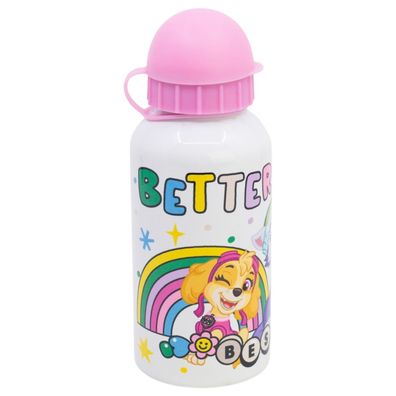 Paw Patrol Wasserflasche 400 ml Aluminium Flasche Schule & Freizeit mit Sicherheit