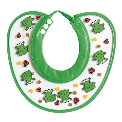Babymoov Shampoo-Schutzschild Frosch – wasserdichte Badekappe für Kinder, größenve