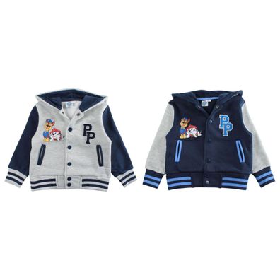Paw Patrol Kapuzenjacke für Jungen College-Jacke mit Knöpfen