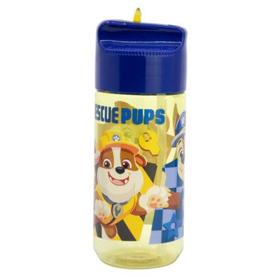 Paw Patrol Wasserflasche für Kinder 430 ml mit praktischem Strohhalm