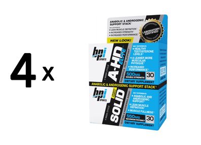 4 x BPI Sports A-HD Elite Solid (30 + 30) Unflavored