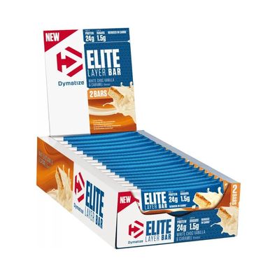 Dymatize Elite Layer Bar (18x60g) White Choc Vanilla and Caramel