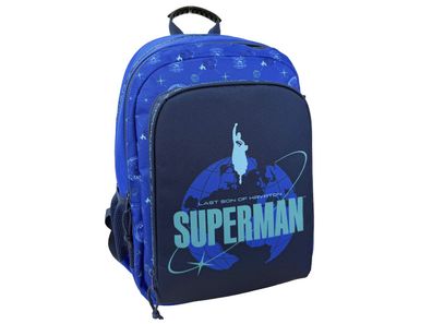 Superman Rucksack 43 cm Schulrucksack Trolley geeignet Freizeit Sport Blue