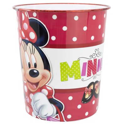 Disney Minnie Mouse 10 Lt Abfalleimer für Kinderzimmer mit fröhlichem Design