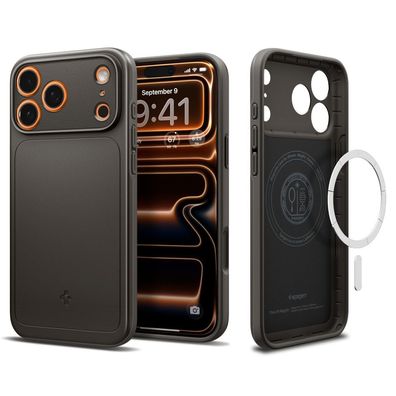 Spigen Thin Fit Case kompatibel mit iPhone 17 Pro Max – Grau