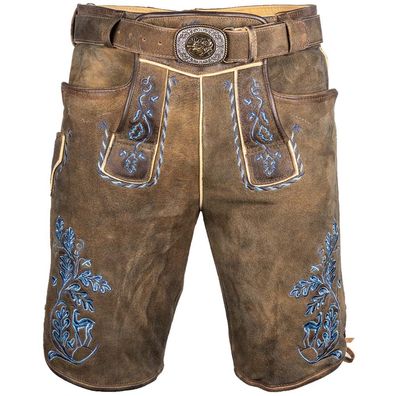 Maddox Lederhose Burgsee Herren erde blau - Größe: 48