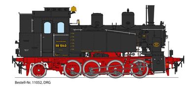 Wunder 11052 Dampflok BR 98 1040 DRG Ep. IIb Rbd Nürnb Spur 1