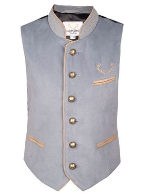 Trachtenweste Tim Kinder grau