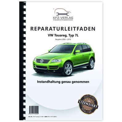 VW Touareg Typ 7L (02-10) Instandhaltung Inspektion Wartung Reparaturanleitung