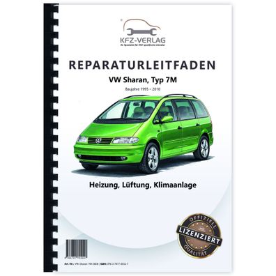 VW Sharan Typ 7M 1995-2010 Heizung Belüftung Klimaanlage Reparaturanleitung