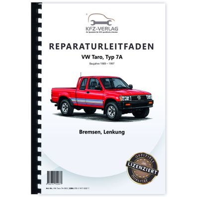 VW Taro Typ 7A 1989-1997 Lenkung Bremsen Bremsanlage Reparaturanleitung