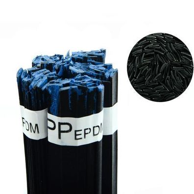 Rosfix Kunststoffschweißdraht PP Schwarz – 12 mm Streifen | 100 g, 42 cm