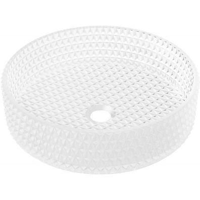 Mexen Aura Aufsatzwaschbecken aus Glas 39 x 39 cm, Mattglas - 24013930