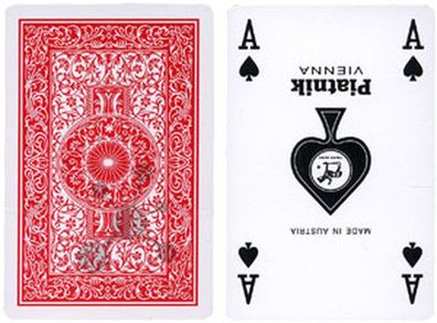 Vollplastik Spielkarten 2x55 Stück