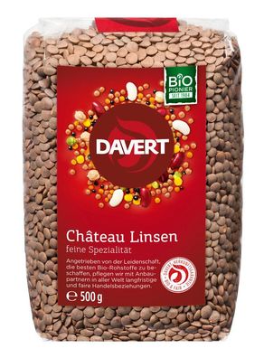 3x Davert Chateau Linsen 500g 500g