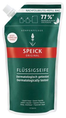 6x Speick Speick Original Flüssigseife, Nachfüllbeutel 600ml
