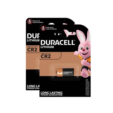 2x Duracell Batterie Lithium CR2 CR 2 CR17355 3V 900mAh 1er Blister