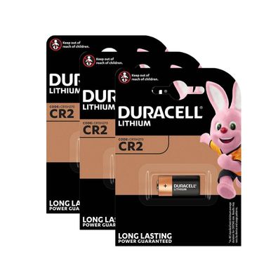 3x Duracell Batterie Lithium CR2 CR 2 CR17355 3V 900mAh 1er Blister