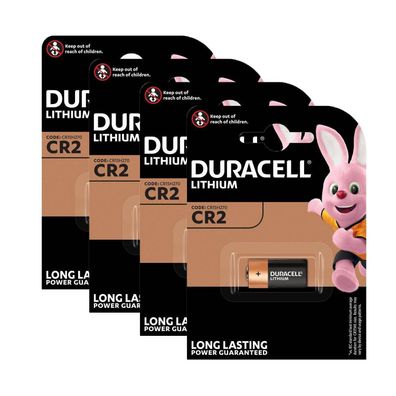 4x Duracell Batterie Lithium CR2 CR 2 CR17355 3V 900mAh 1er Blister