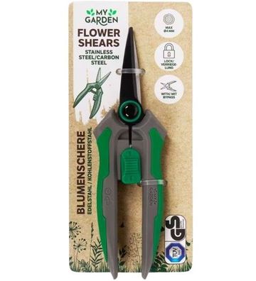 My Garden Blumenschere Gartenschere 16 cm Edelstahl Klinge