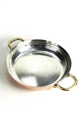 CopperGarden®" Kupferpfanne ø20 cm | Mit Messinggriffen | verzinnt