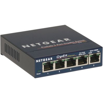 Netgear GS105 Unmanaged Gigabit Ethernet (10/100/1000) Blau