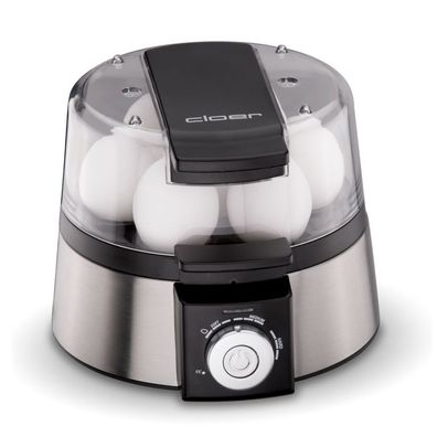 Cloer 6070 Eierkocher Edelstahl/schwarz
