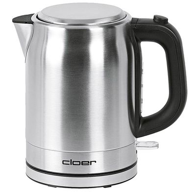 Cloer 4519 Wasserkocher 1,0L Silber aus Edelstahl matt