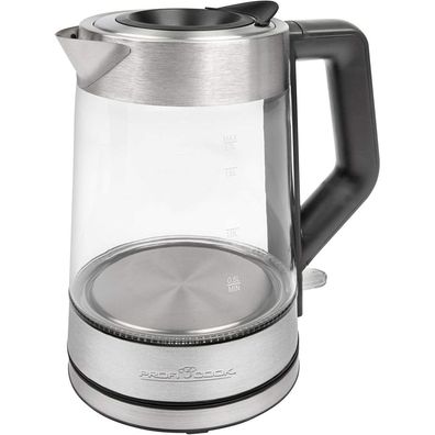 ProfiCook Wasserkocher Glas PC-WKS 1190 G inox